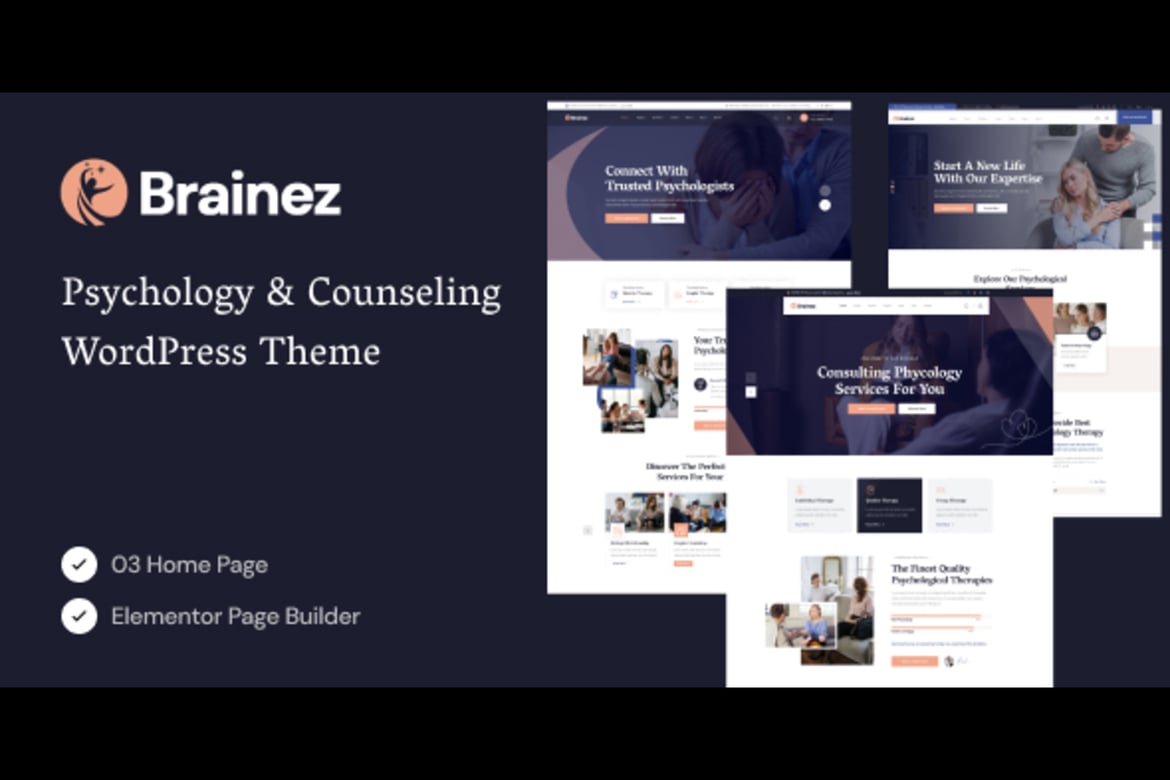 Brainez - Tema WordPress Psikologi dan Konseling Terbaik