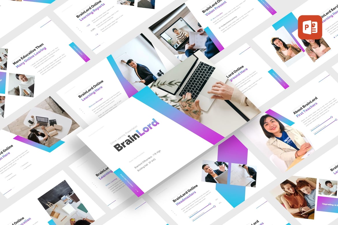 Template Presentasi PowerPoint BrainLord yang Kreatif dan Serbaguna