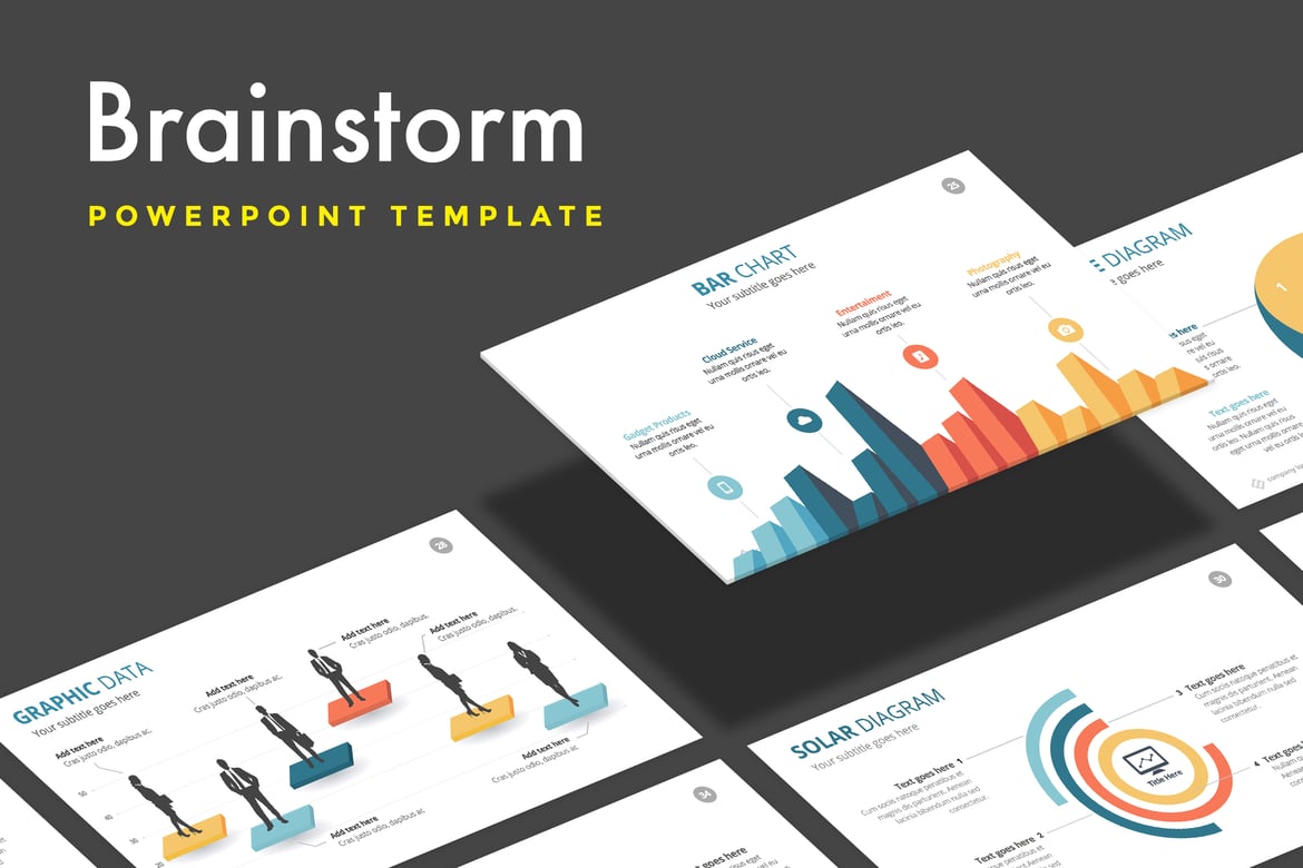 Template PowerPoint Brainstorm - Solusi Presentasi Modern untuk Bisnis Anda