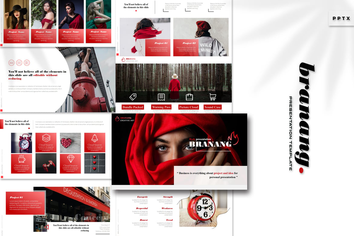 Branang - Template Powerpoint Kreatif untuk Presentasi Menarik