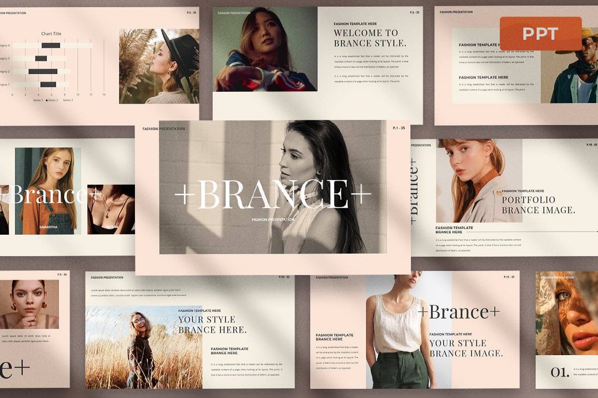 Brance - Template Presentasi PowerPoint Modern dan Elegan