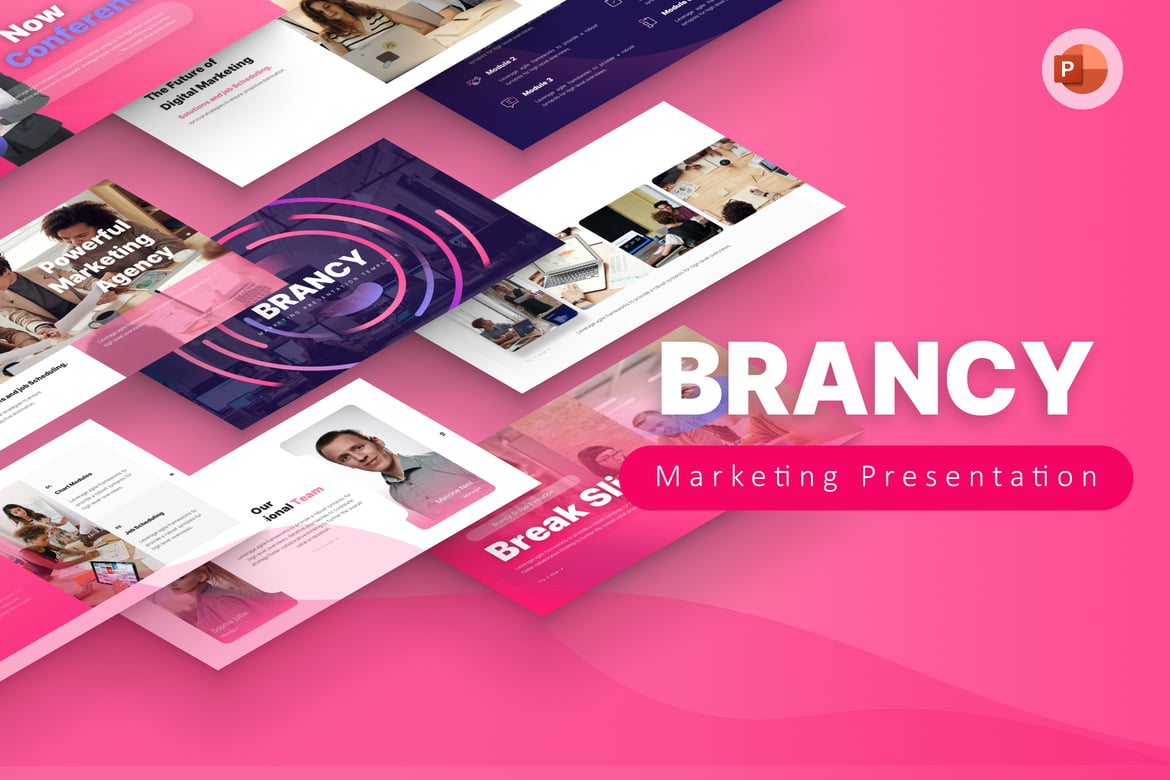 Template PowerPoint Brancy untuk Presentasi Profesional dan Elegan