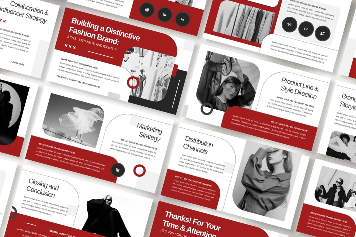 Template Presentasi Fashion Mewah untuk Brand Anda