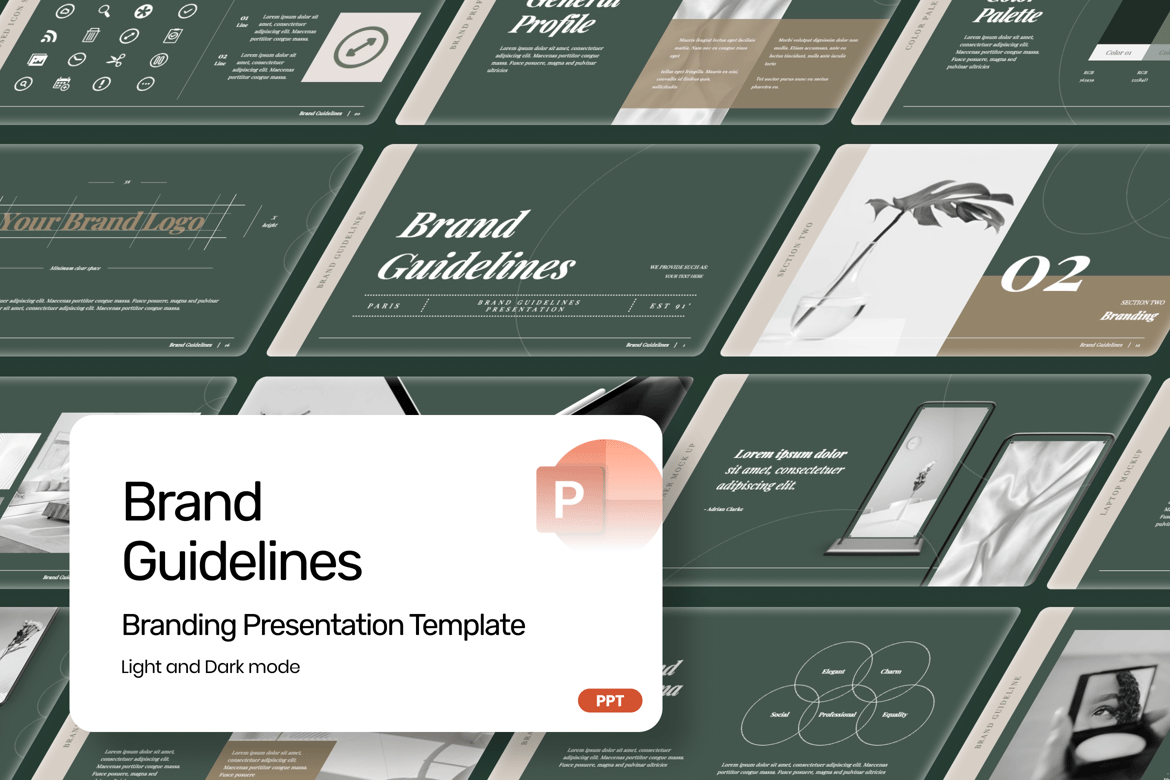 Template Presentasi Brand Guideline yang Menarik dan Profesional