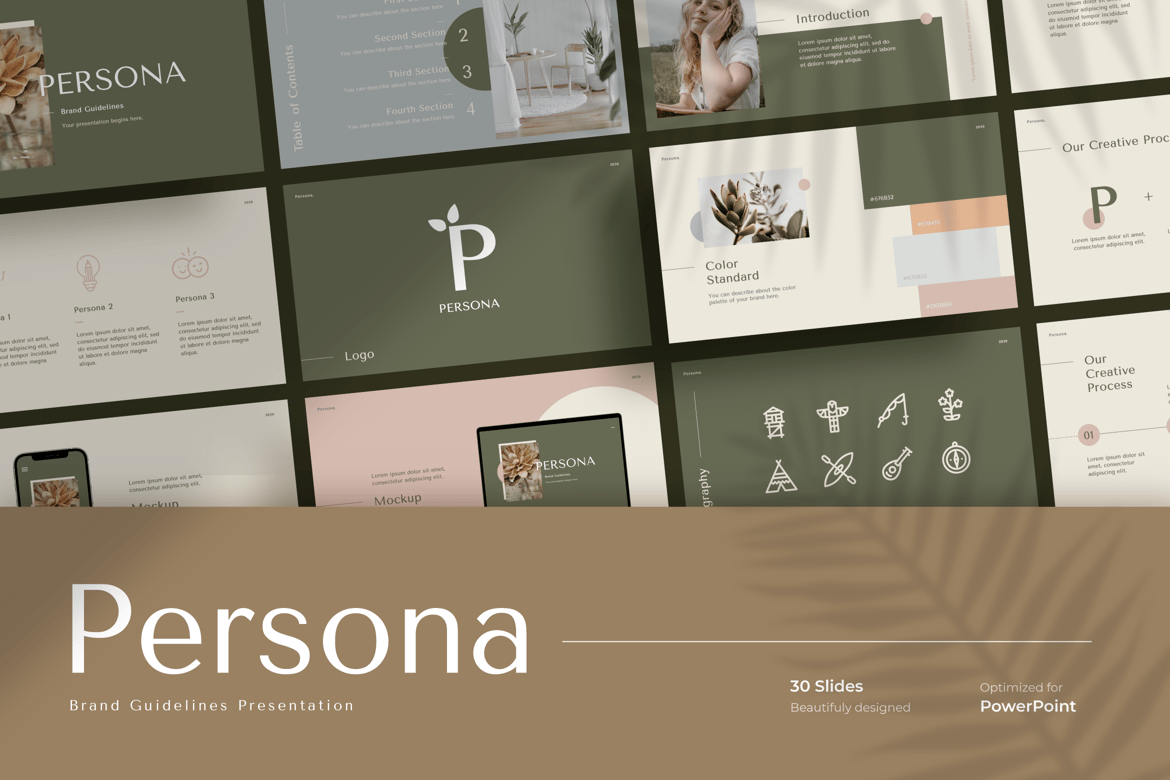 Template PowerPoint Panduan Brand yang Menarik dan Profesional