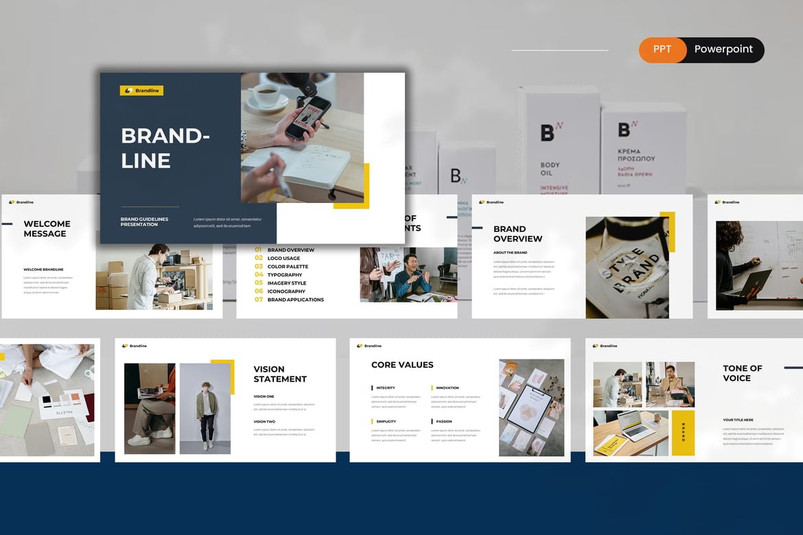 Template Presentasi Brand Guidelines yang Menarik dan Profesional