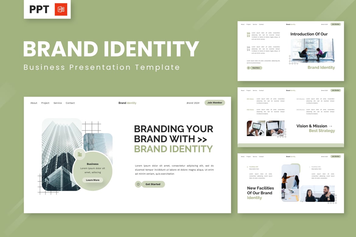 Template Powerpoint Identitas Merek yang Menarik untuk Bisnis Anda