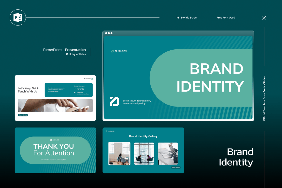 Template Presentasi Identitas Merek yang Menarik
