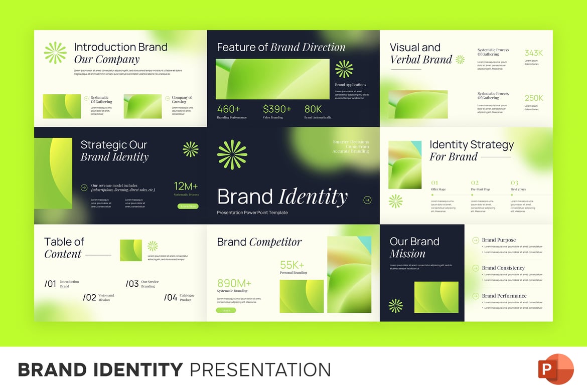 Template Presentasi Identitas Merek yang Menarik dan Profesional