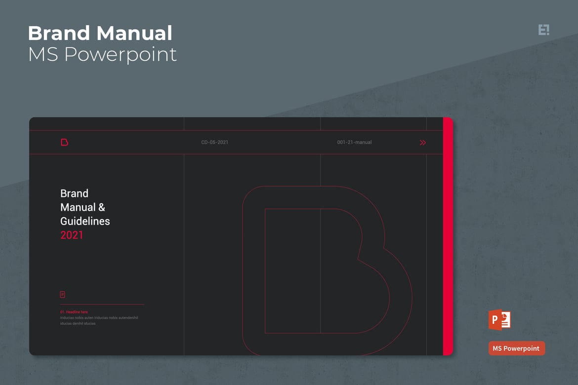 Template Powerpoint Manual Brand yang Profesional dan Menarik
