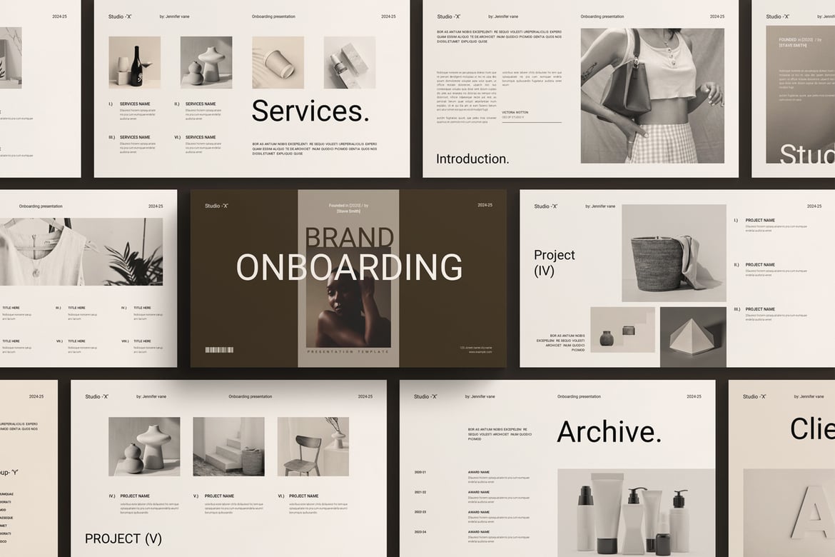 Template Presentasi Onboarding Merek yang Menarik dan Profesional