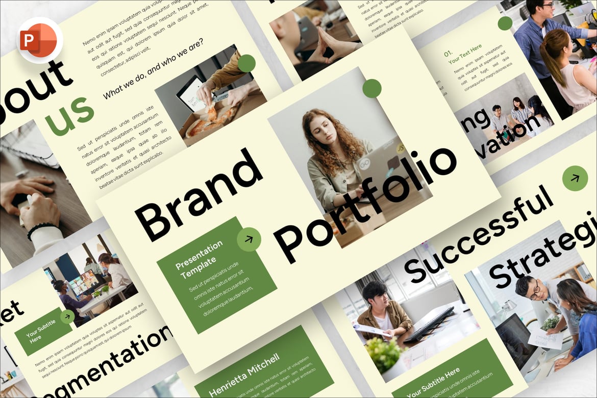 Template Presentasi Portofolio Merek yang Menarik dan Profesional