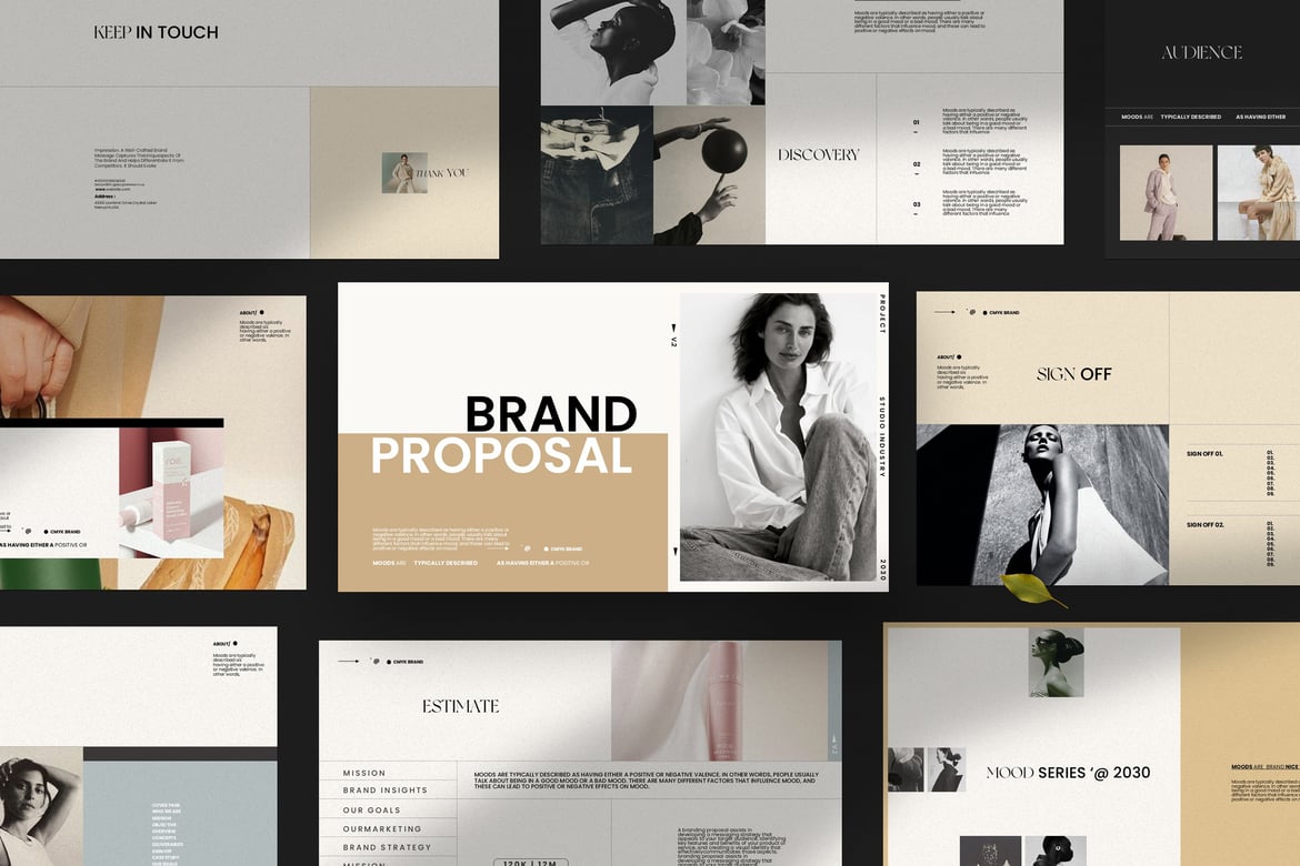 Template Presentasi PowerPoint Proposal Merek yang Menarik dan Profesional
