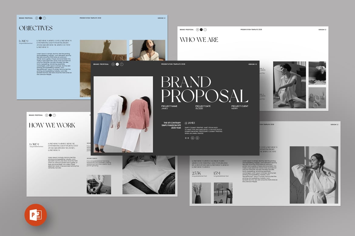 Template PowerPoint Proposal Brand yang Profesional dan Menarik