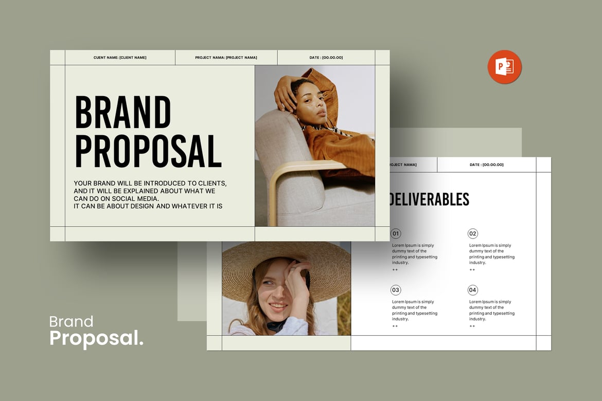 Template PowerPoint Proposal Brand yang Menarik dan Profesional