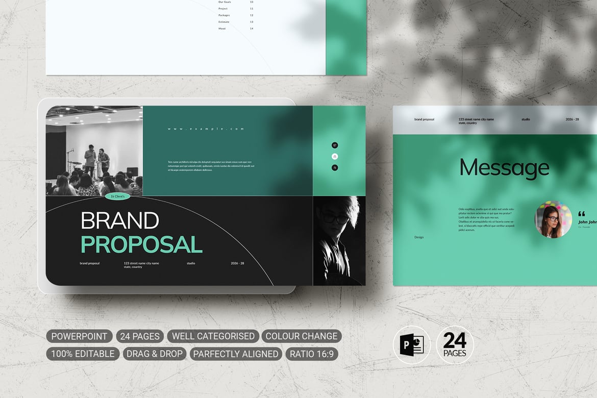 Template PowerPoint Proposal Brand yang Menarik dan Profesional