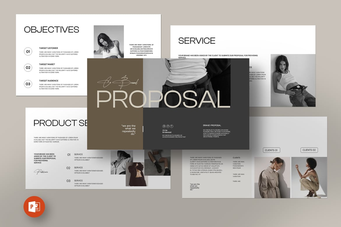 Template PowerPoint Proposal Brand yang Menarik dan Profesional