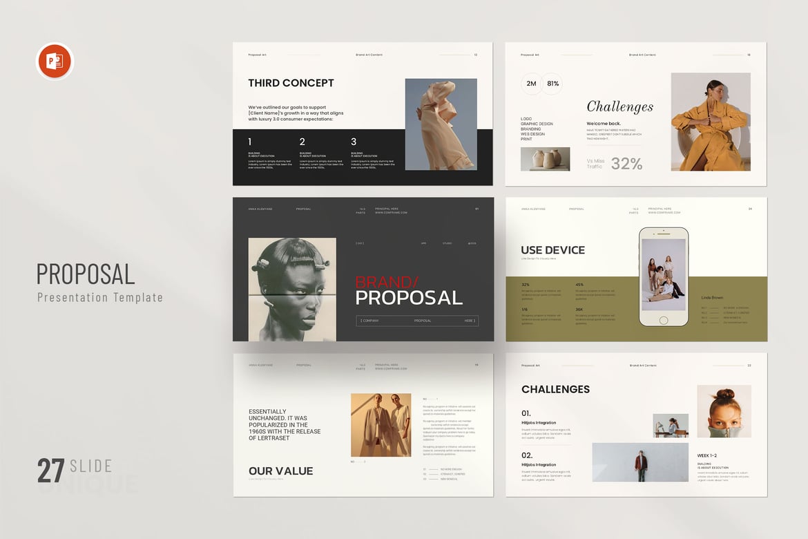 Template PowerPoint Proposal Brand yang Menarik dan Profesional