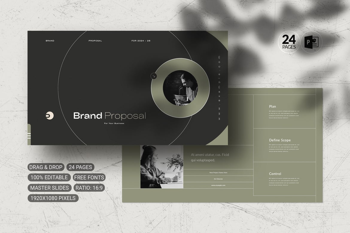 Template Presentasi Proposal Merek yang Menarik dan Profesional