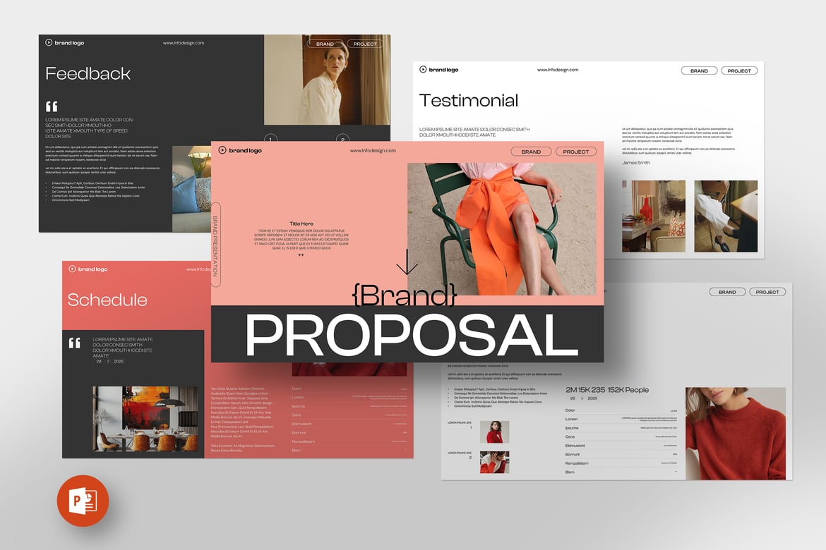 Template PowerPoint Proposal Merek yang Menarik dan Profesional