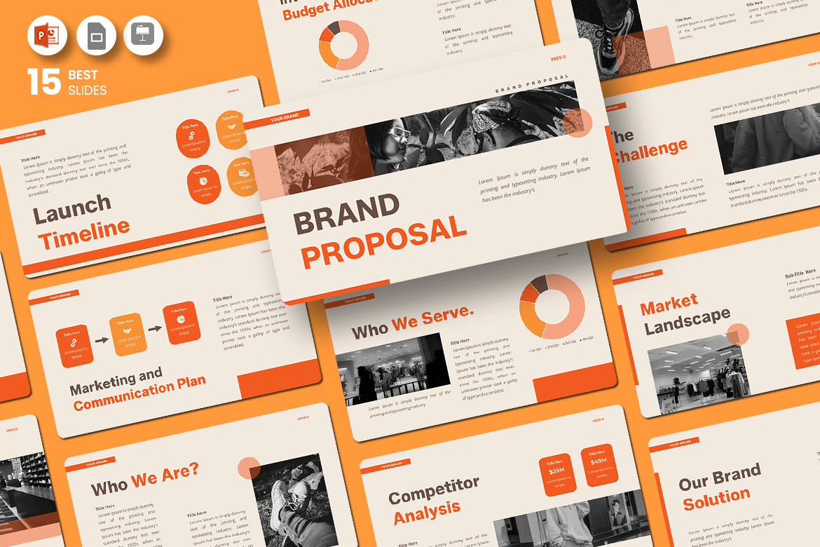 Template Presentasi Proposal Merek - PowerPoint Menarik dan Profesional