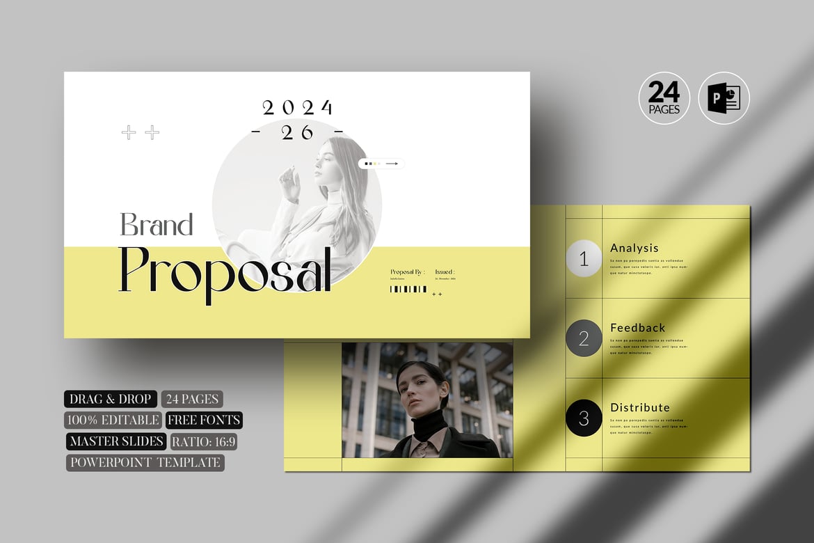 Template Presentasi Proposal Merek yang Menarik dan Profesional