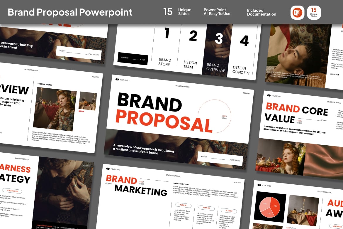 Template PPT Proposal Brand yang Menarik dan Profesional