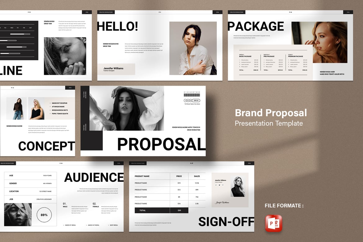 Template Presentasi PowerPoint untuk Proposal Bisnis yang Modern dan Profesional