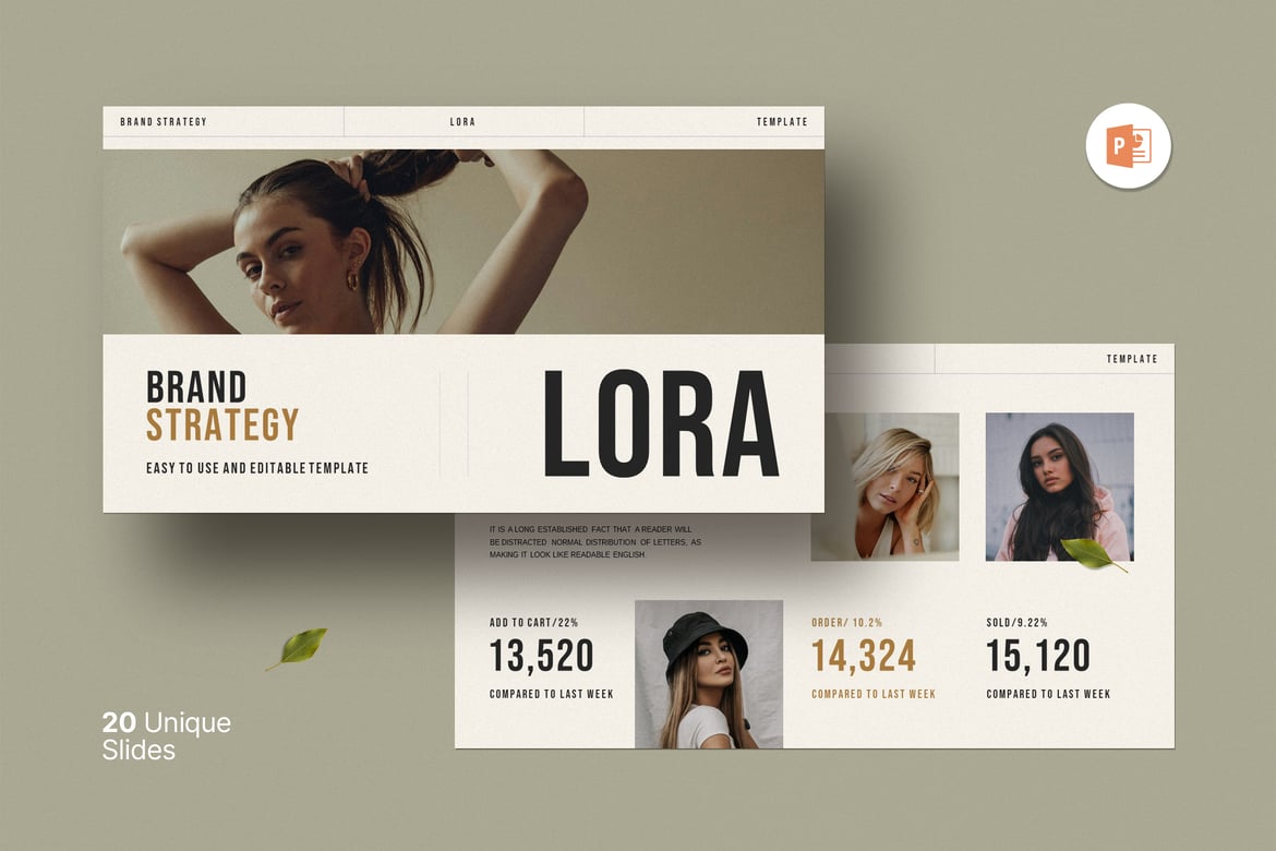 Template PowerPoint Strategi Merek yang Menarik dan Profesional