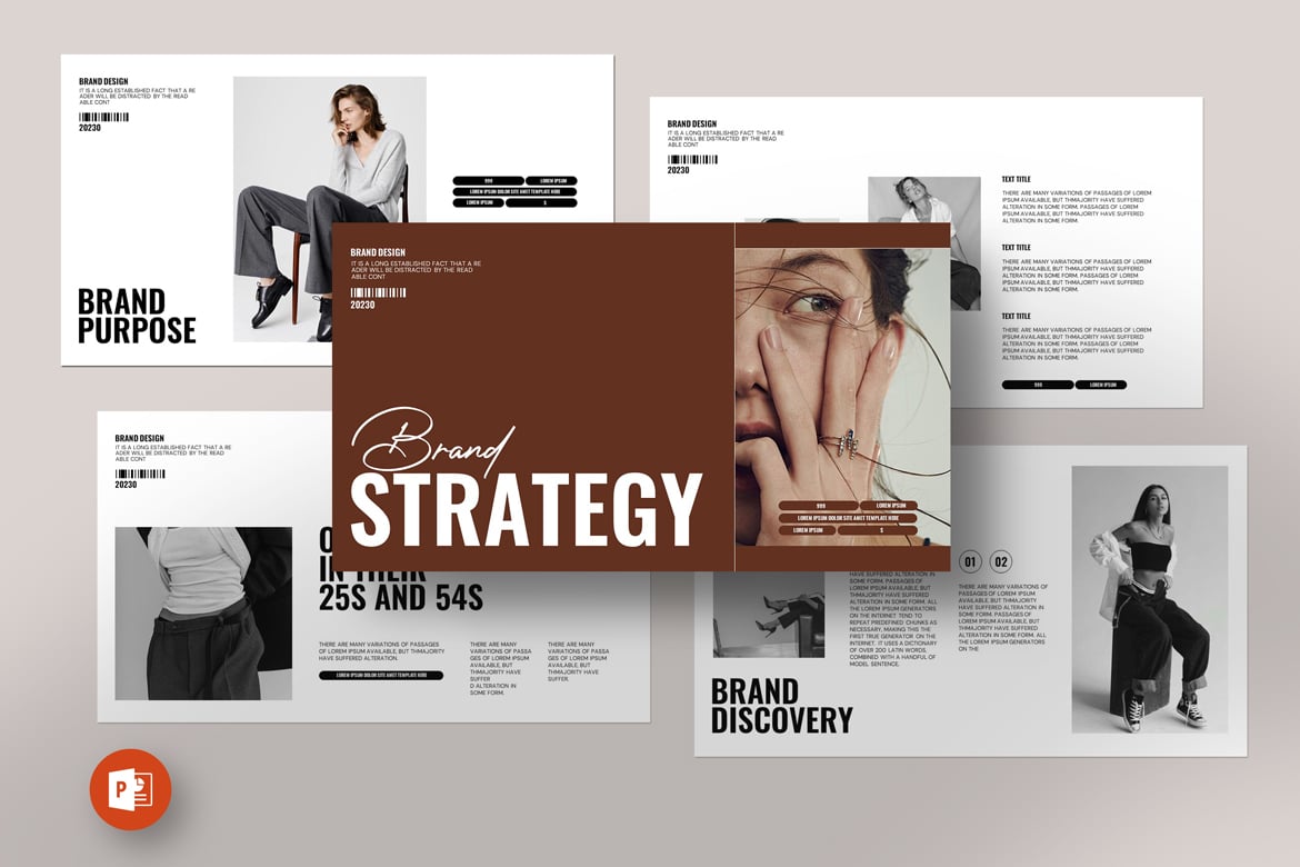 Template Presentasi Strategi Merek yang Menarik dan Profesional