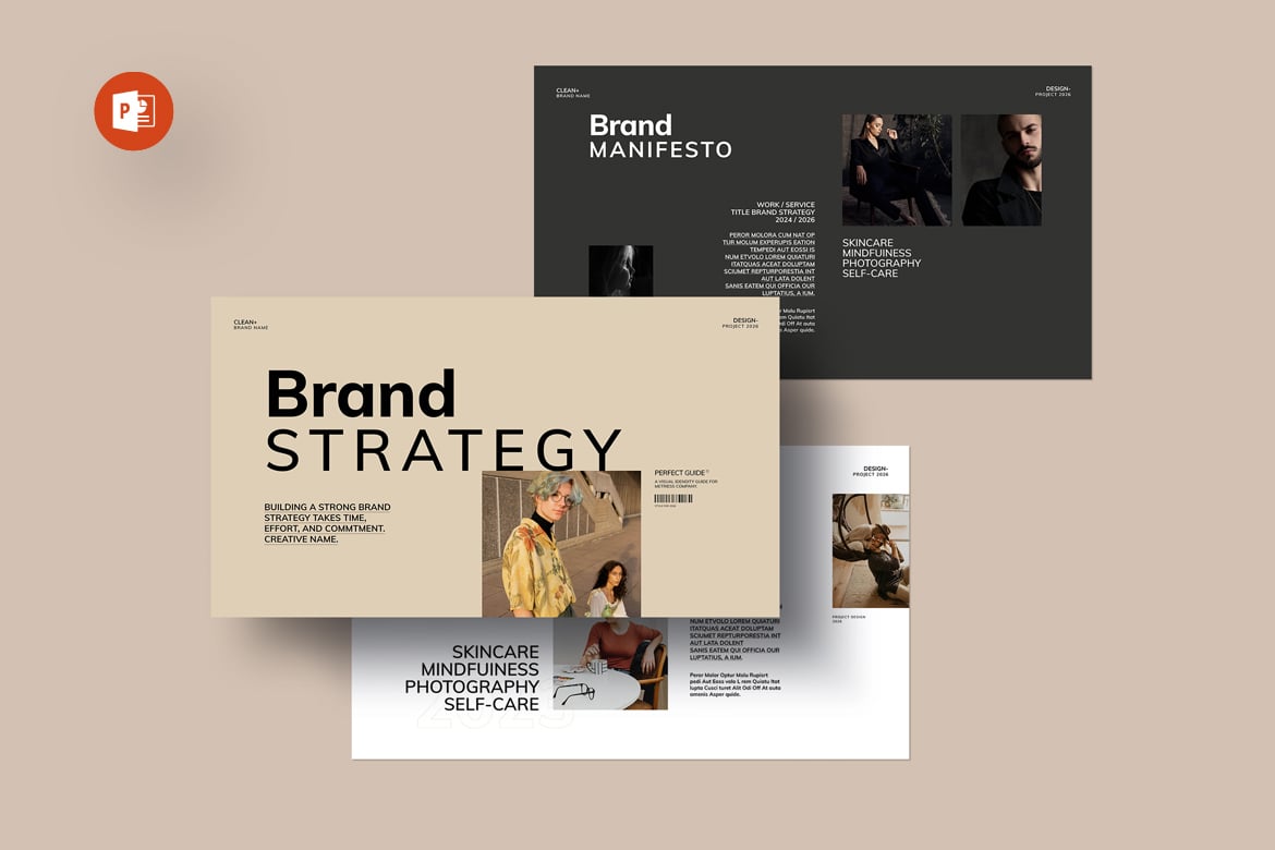 Template Presentasi Strategi Merek Profesional