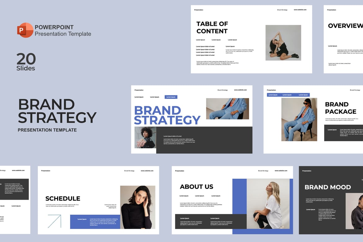 Template Powerpoint Strategi Merek yang Menarik dan Serbaguna