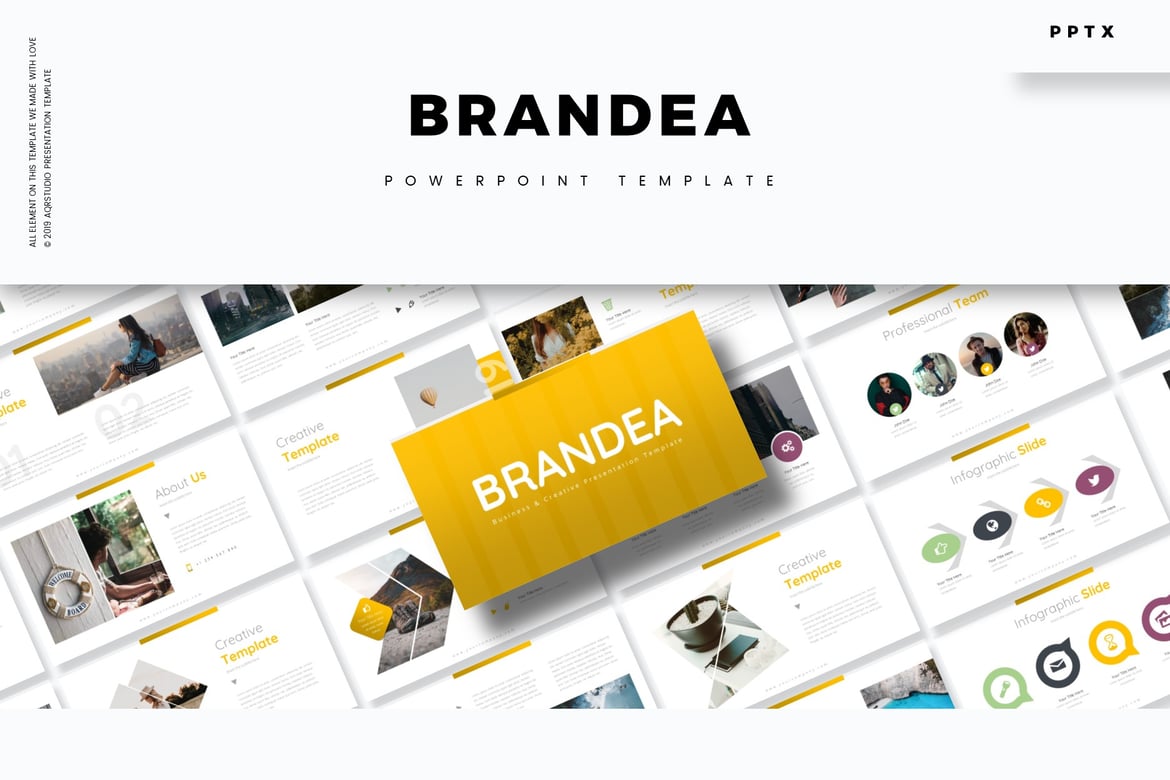 Brandea - Template Powerpoint Serbaguna yang Menarik