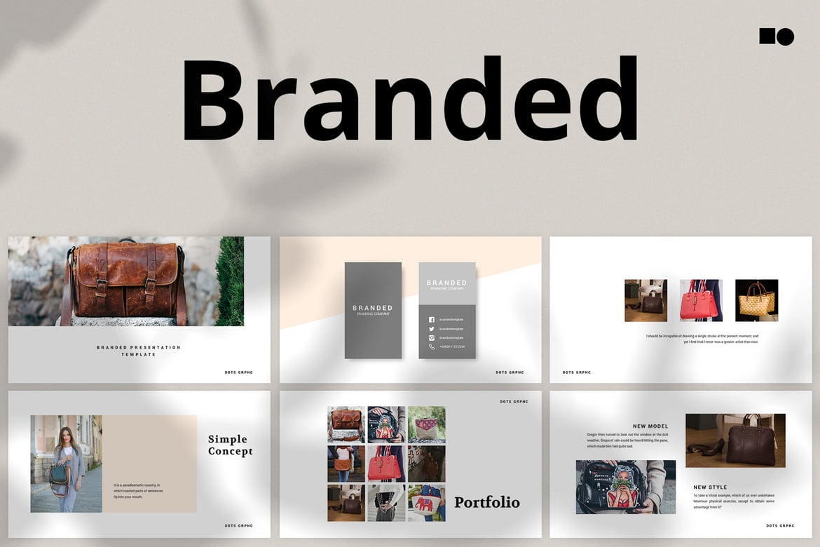 Template PowerPoint Branded: Presentasi Modern dan Elegan
