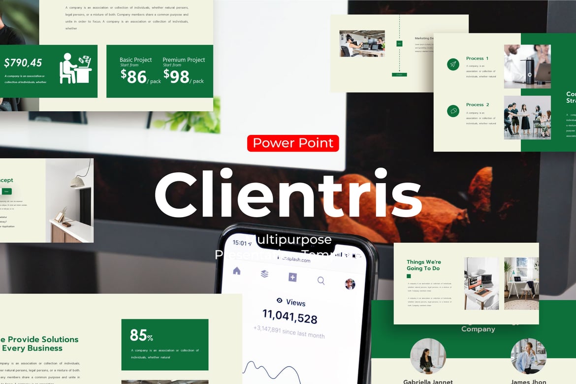 Template PowerPoint Klien yang Menarik dan Profesional