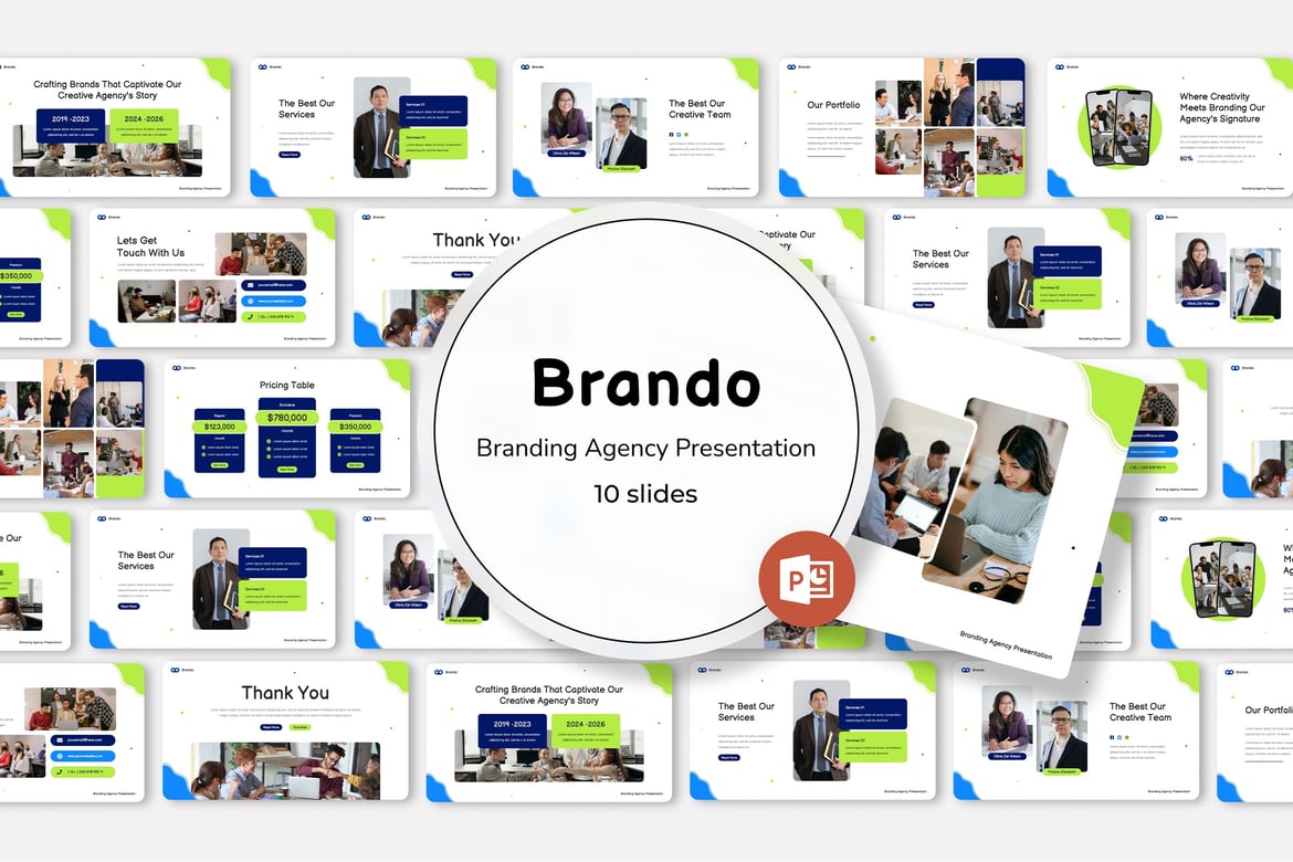 Brando - Template Presentasi Powerpoint untuk Branding yang Menarik