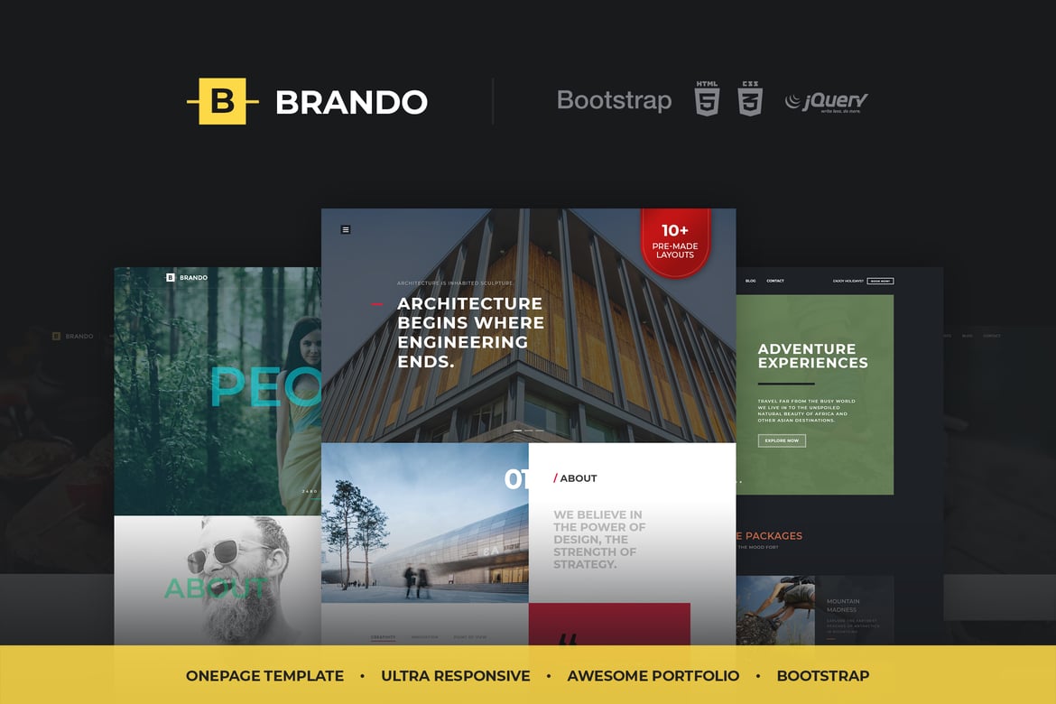 Template Web Brando: Solusi Satu Halaman Responsif dan Serbaguna