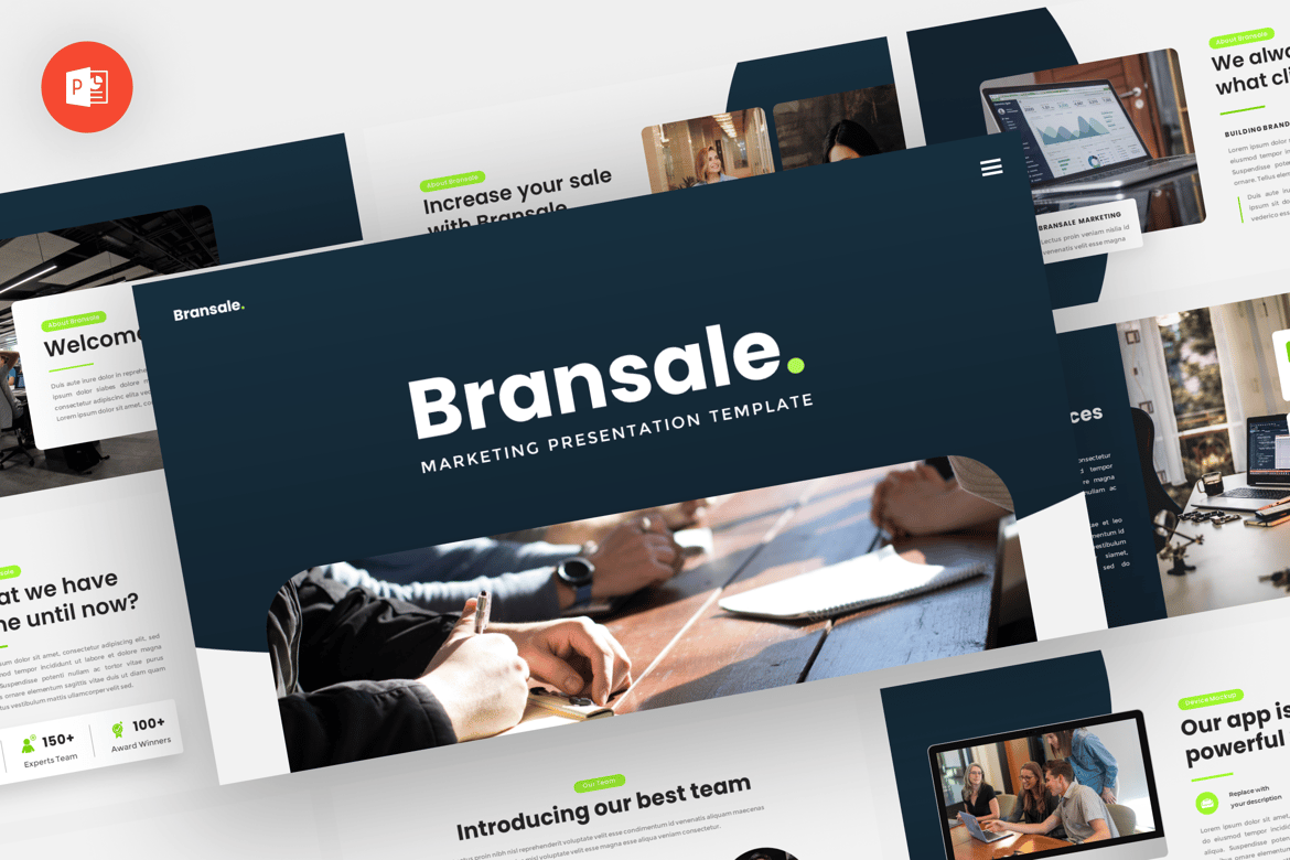 Bransale - Template Presentasi PowerPoint yang Modern dan Profesional