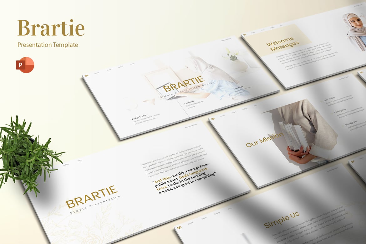 Template Powerpoint Fashion Brartie - Presentasi yang Mengesankan