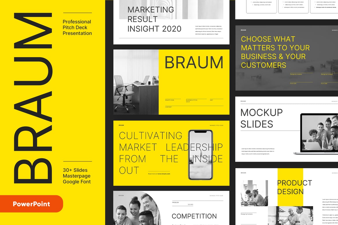 Template Powerpoint BRAUM - Solusi Presentasi Bisnis yang Profesional