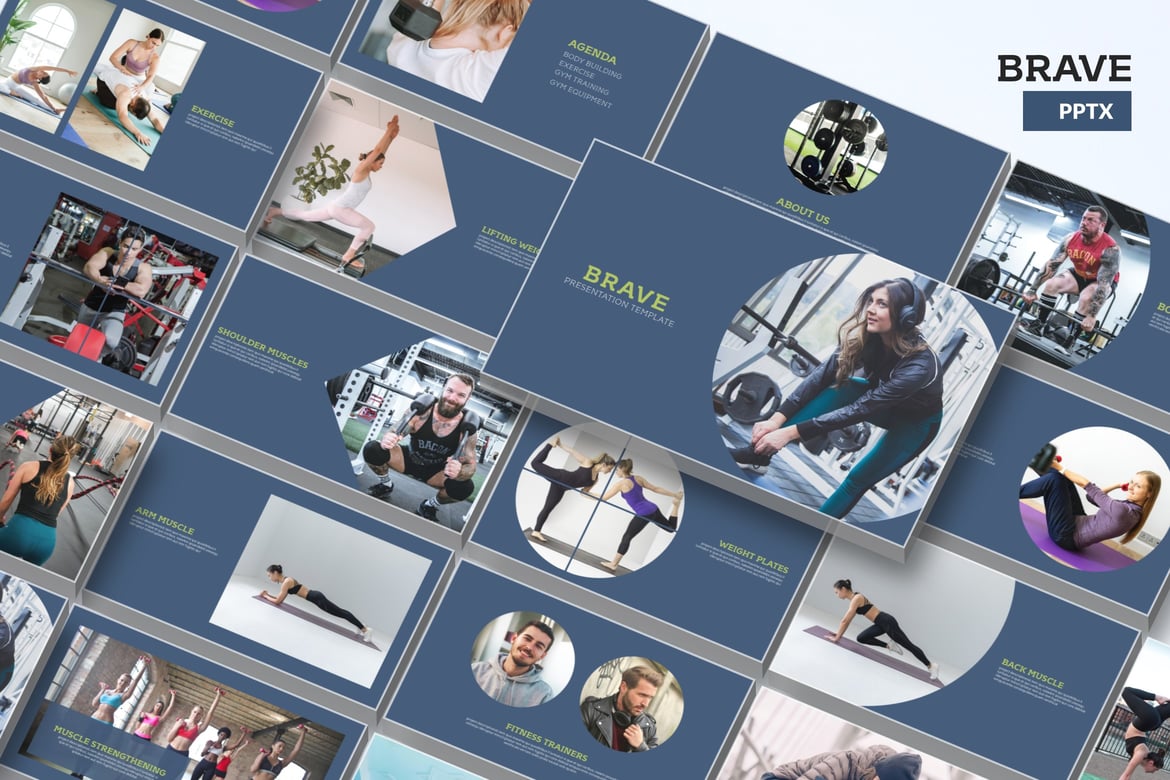 Template Powerpoint Brave - Presentasi Modern dan Profesional