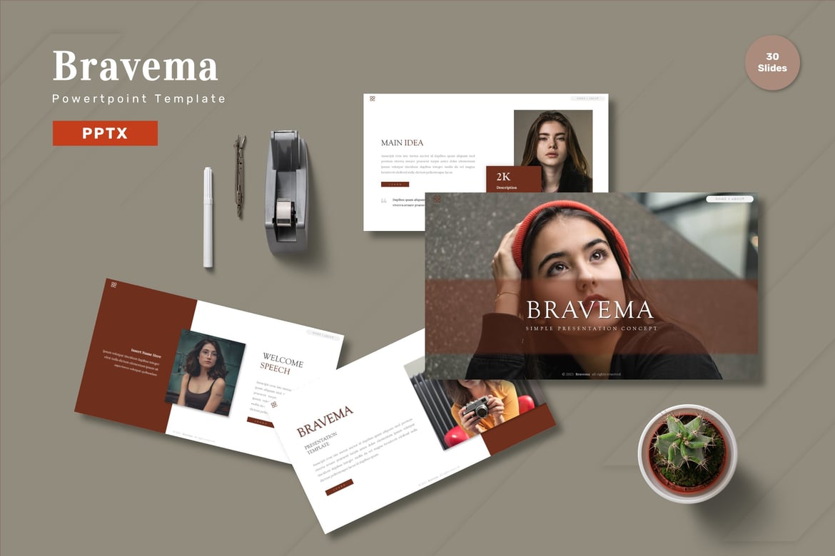 Bravema - Template Presentasi PowerPoint Profesional