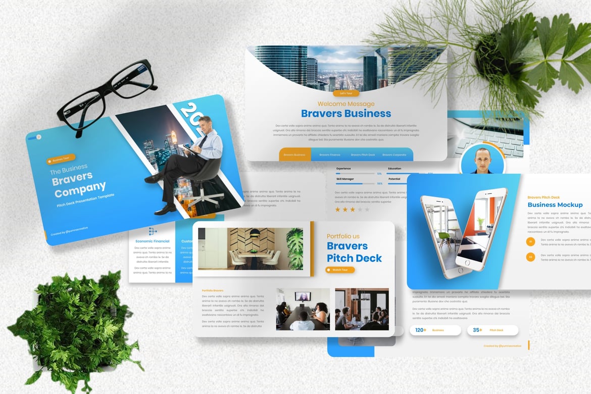 Template Presentasi PowerPoint Bravers - Solusi Profesional untuk Pitch Deck Anda