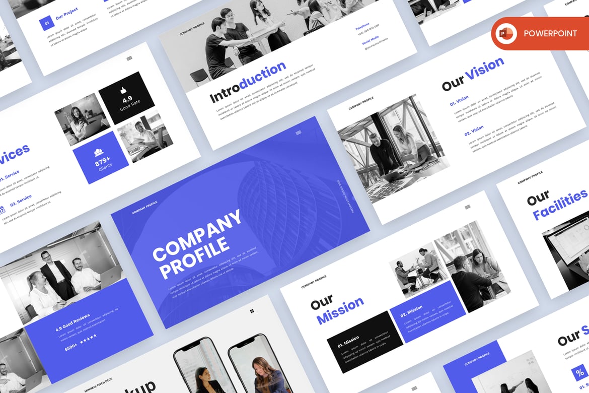 Bray - Template PowerPoint Profil Perusahaan yang Menarik