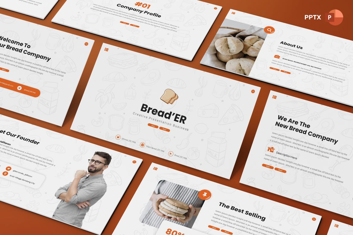 BREAD_ER - Template Presentasi PowerPoint Kreatif untuk Semua Kebutuhan