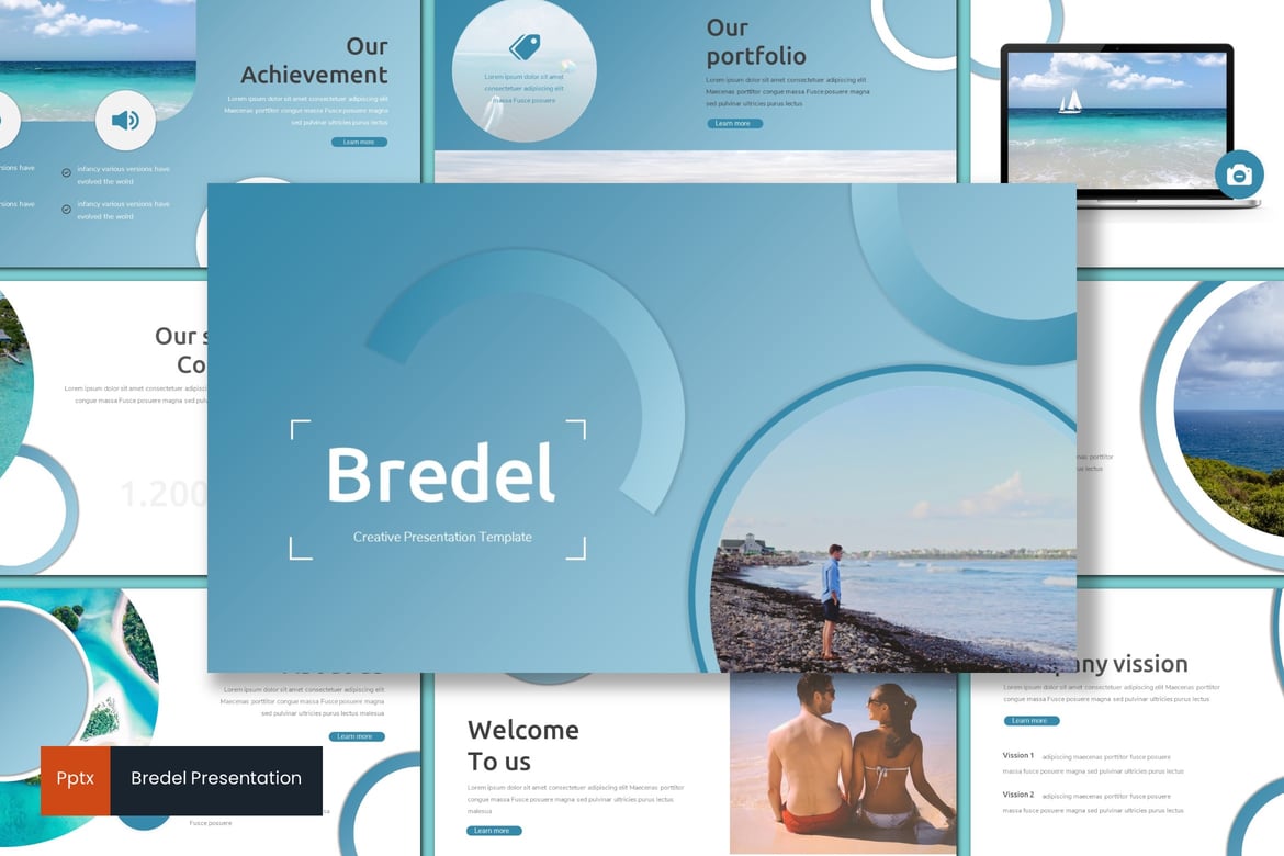 Bredel - Template Presentasi PowerPoint yang Kreatif dan Minimalis