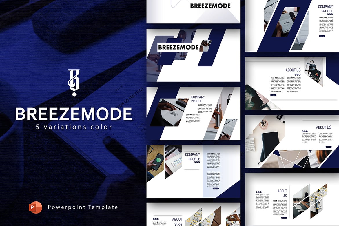 Breezemode - Template Presentasi PowerPoint Modern dan Kreatif