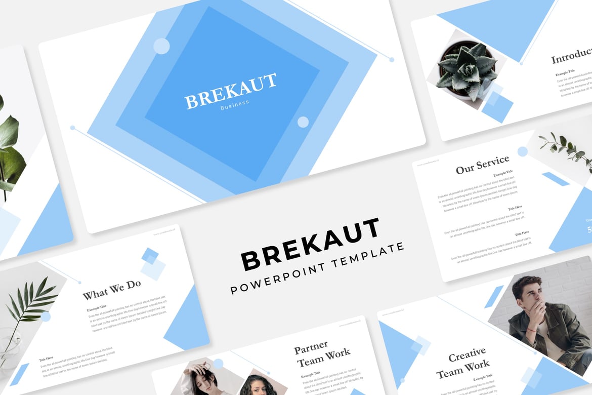 Template Presentasi PowerPoint Brekaut - Desain Menarik dan Profesional