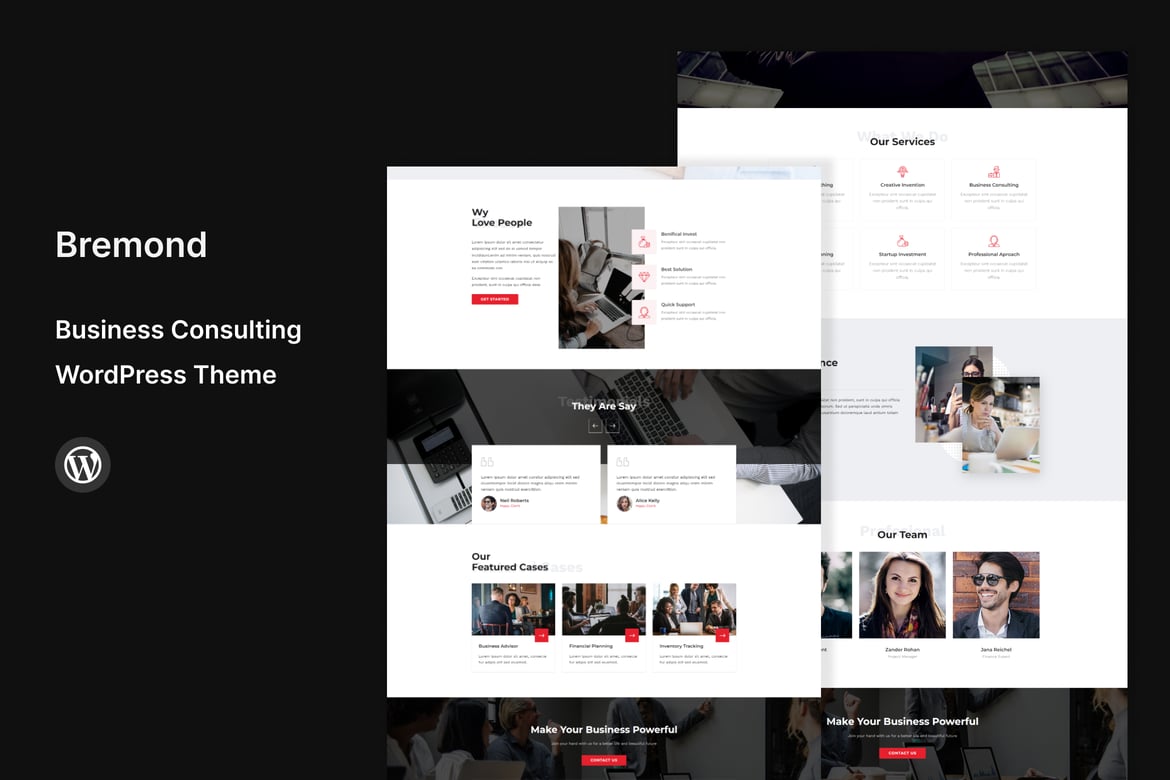 Bremond - Tema WordPress Konsultasi Bisnis yang Modern dan Responsif