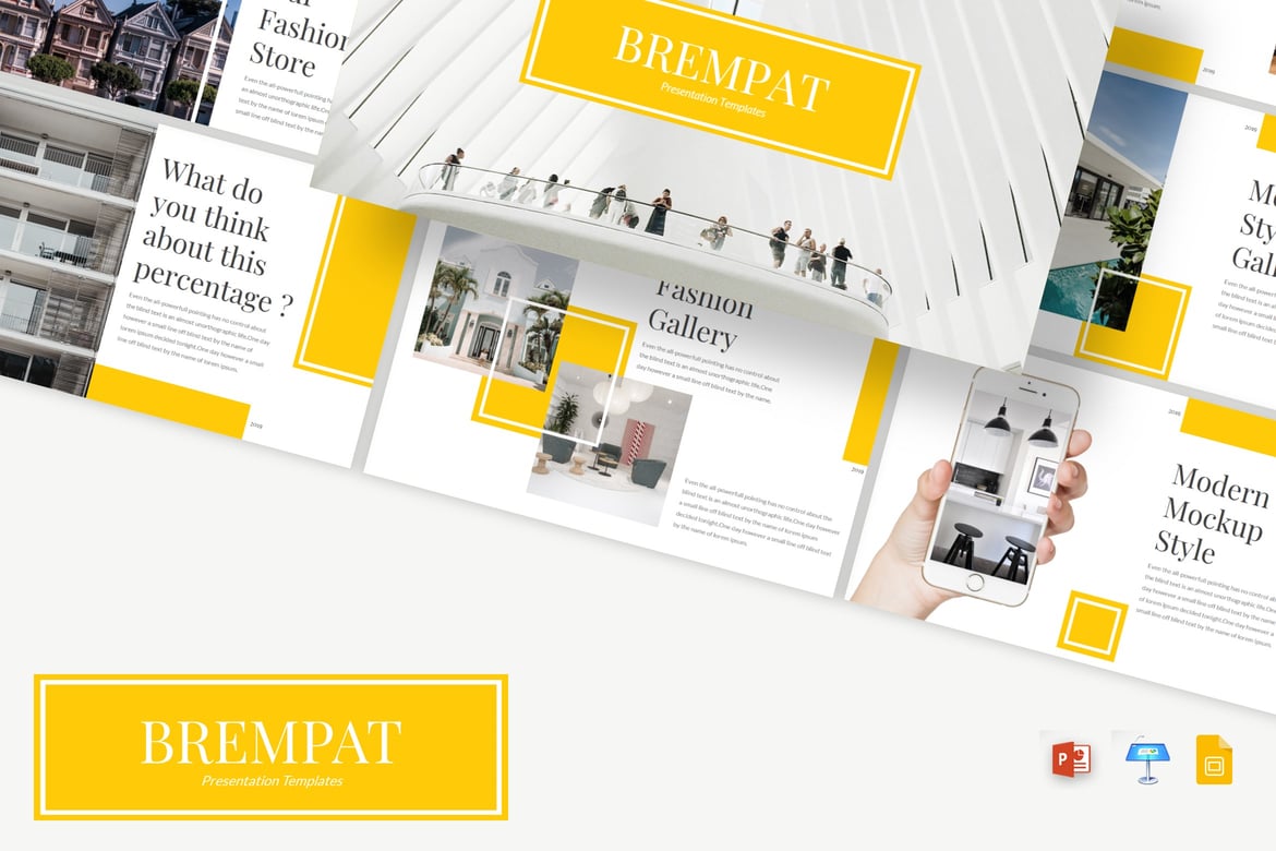 Brempat - Template Presentasi PowerPoint, Google Slides, dan Keynote yang Modern